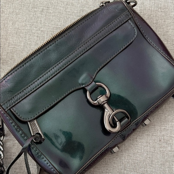 Rebecca Minkoff Handbags - Rebecca Minkoff Iridescent Mini MAC Purple/ green Crossbody Bag